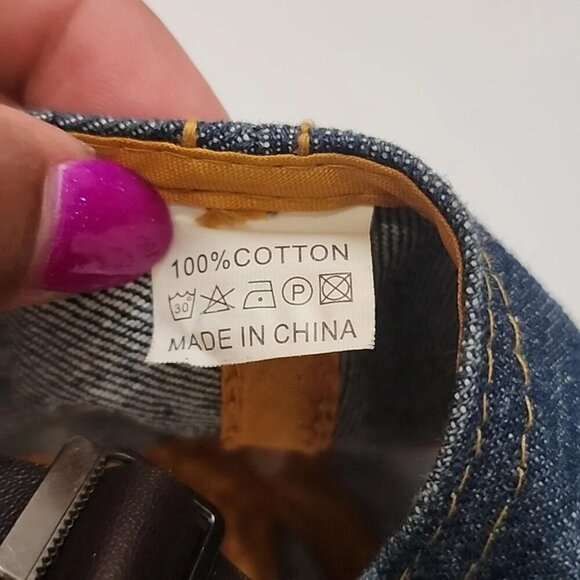 Bling & Bedazzled Denim Butterfly Y2K Style Women's Hat - Picture 6 of 6